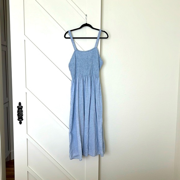 J. Crew smocked linen dress - Picture 1 of 1